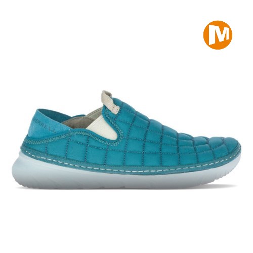 Merrell Hut Moc Freizeitschuhe Damen Türkis [DE-FBMOT]
